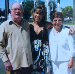 Christine and her re-married parents, George & Susan Jensen